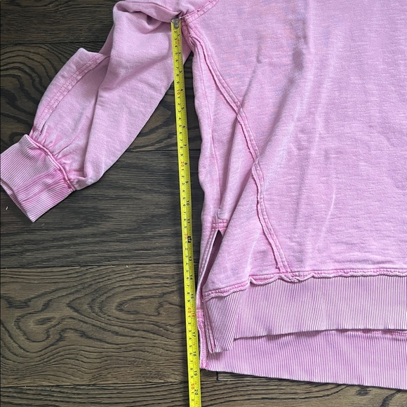 Anthropologie Pilcro Pink Oversized Sweatshirt - Picture 10 of 13